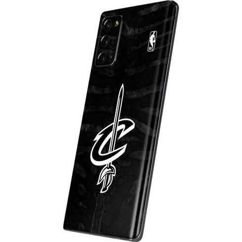 NBA Cleveland Cavaliers Black Animal Print Galaxy Note20 5G Skin